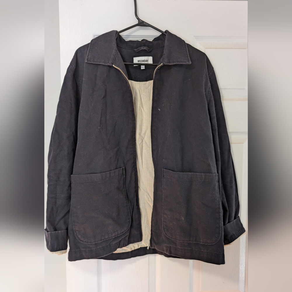 Weekday Utility Jacket-Navy